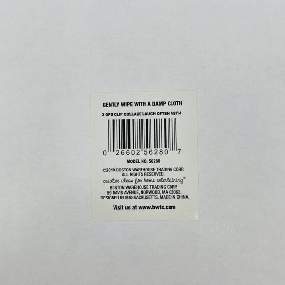 Three Clip Collage Black Wood "Laugh Often" Picture Wall Hanging / Wall Art NEW - Picture 7 of 9